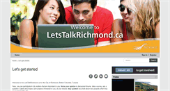 Desktop Screenshot of letstalkrichmond.ca